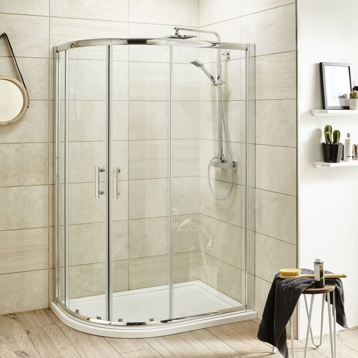 offset shower enclosures